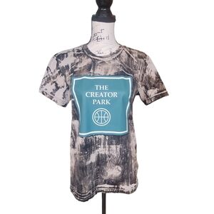 Custom Adidas‎ Climalite Bleached TShirt The Creator Park Size Small